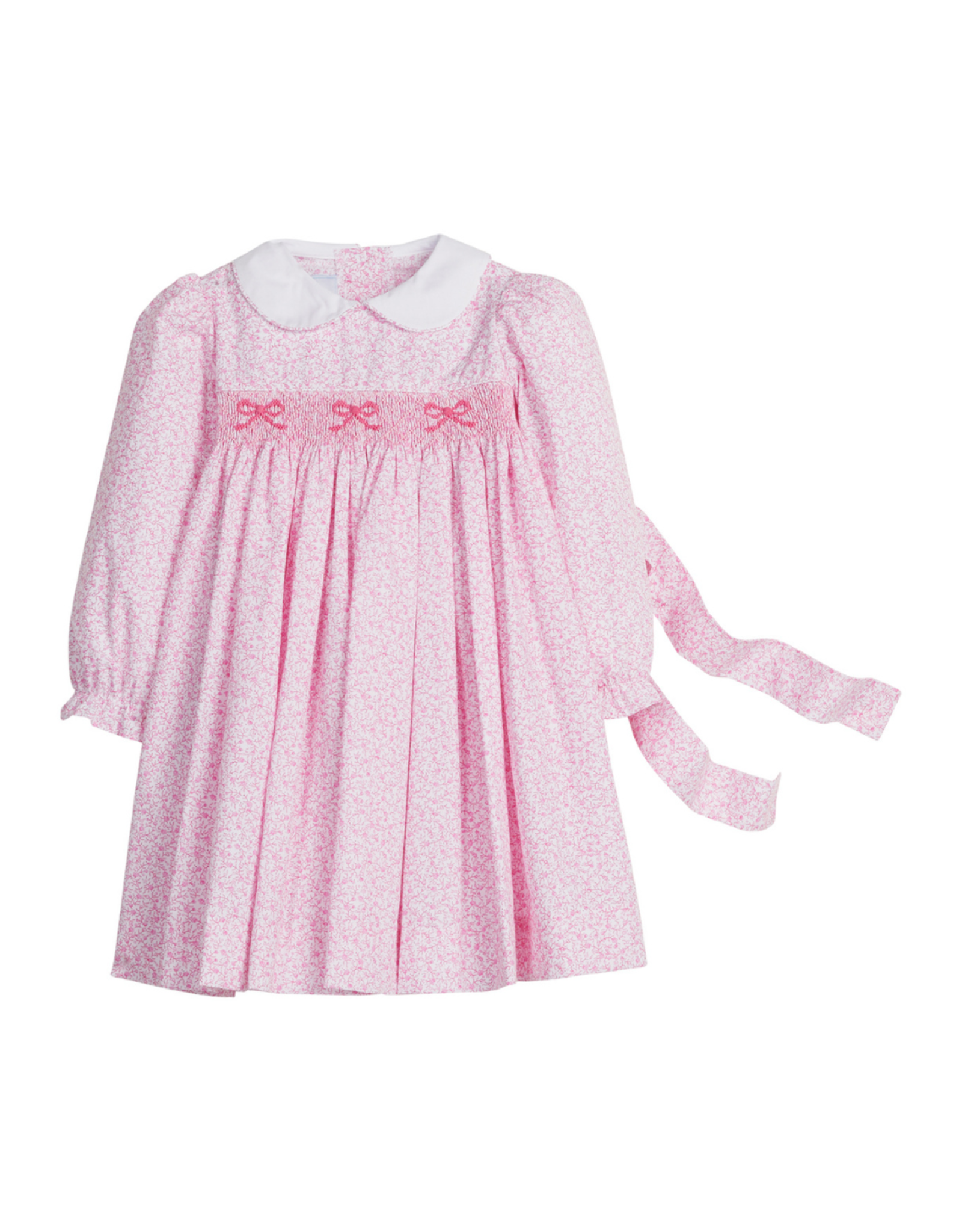 Little English Smocked Natalie Dress, Pink Vinings