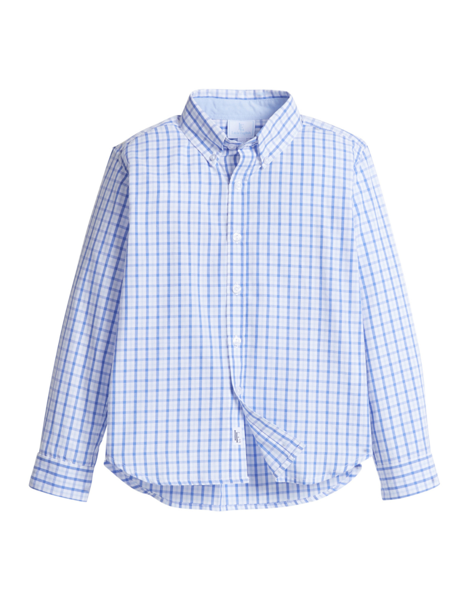 Little English Button Down Shirt, Woodberry Plaid