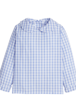 Little English Peter Pan Shirt, Woodberry Plaid