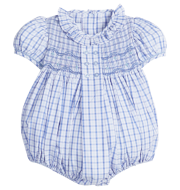 Little English Smocked Bridget Bubble, Woodberry Plaid
