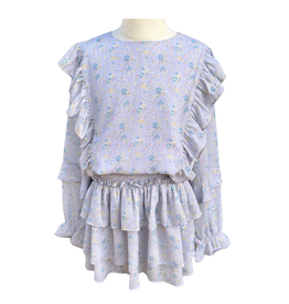 Pleat Charlie Dress Whimsy Purple