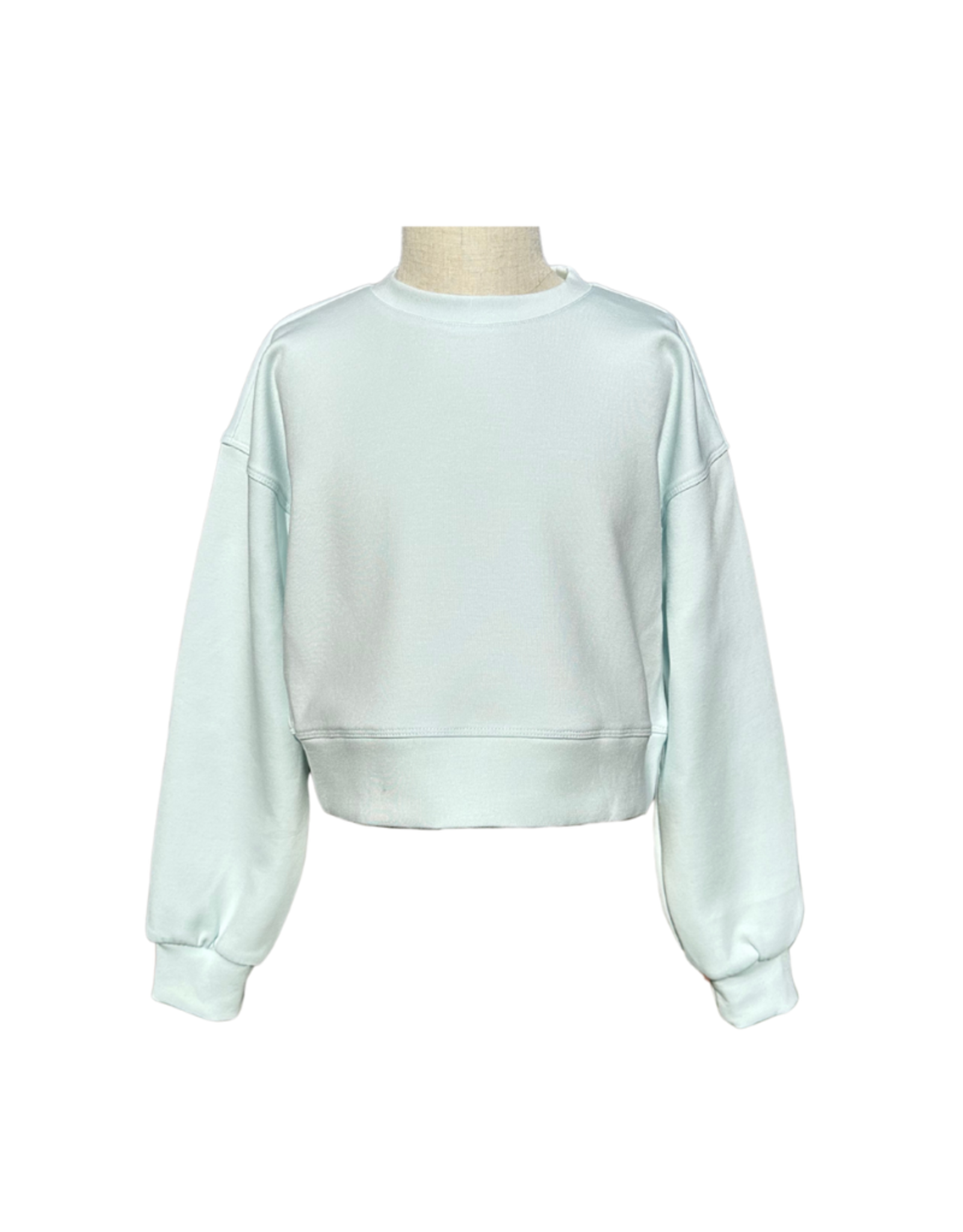 Pleat Darby Sweatshirt, Frost Cozy