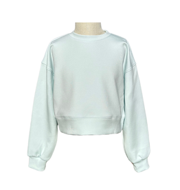 Pleat Darby Sweatshirt, Frost Cozy