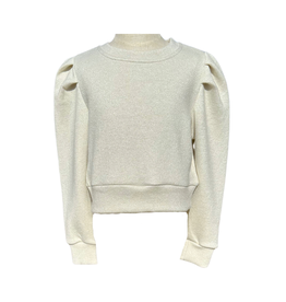 Pleat Peyton Sweater, Snowflake