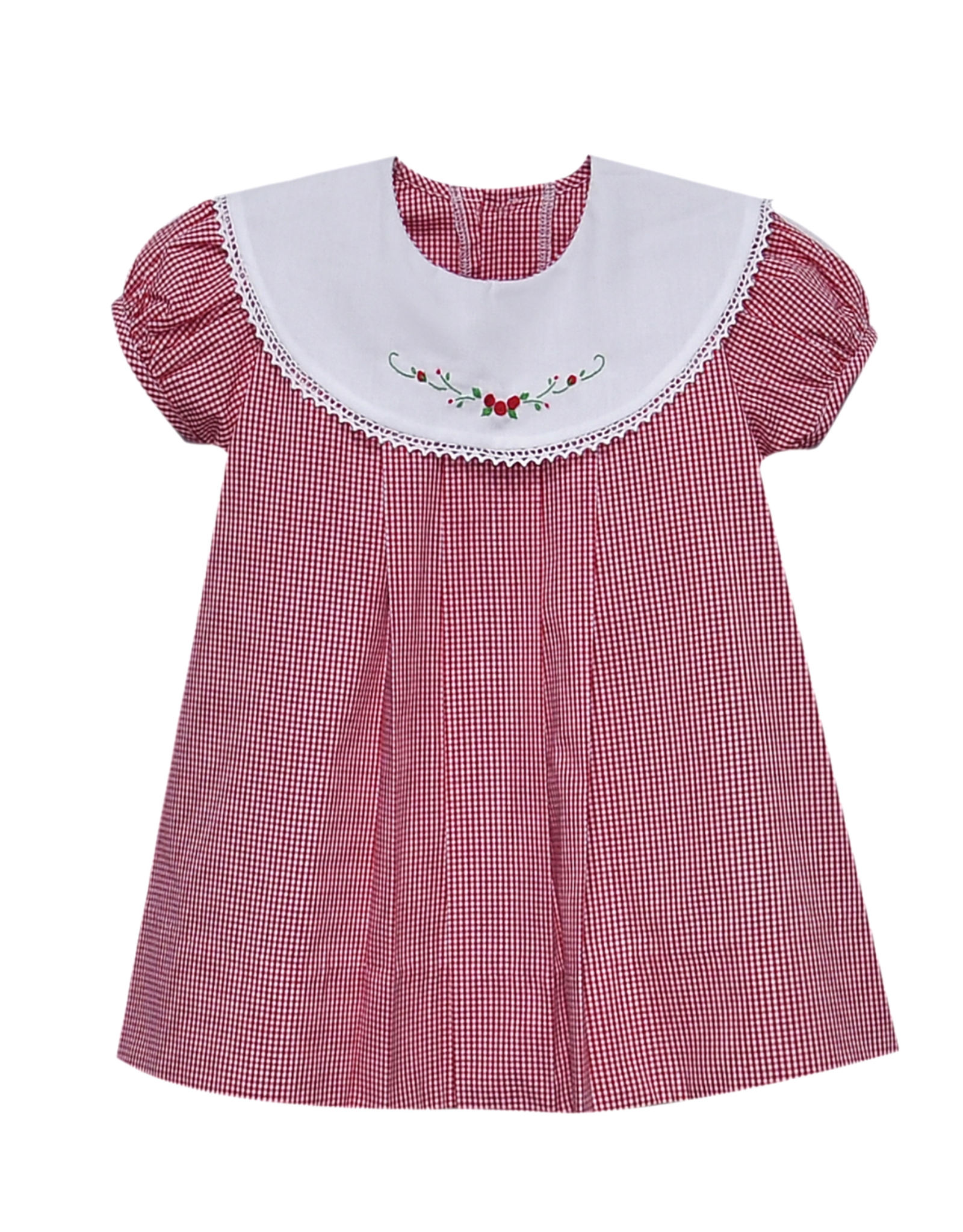 Baby Sen Red Gingham Flower Bailey Dress