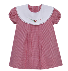 Baby Sen Red Gingham Flower Bailey Dress