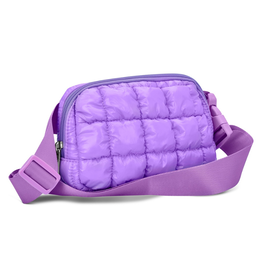 Iscream Lavender Shiny Puffer Belt Bag