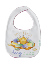 Nola Tawk My First King Cake Cotton Bib