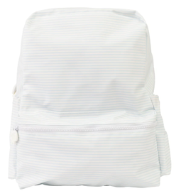 Apple of My Isla The Backpack, Light Blue Stripe