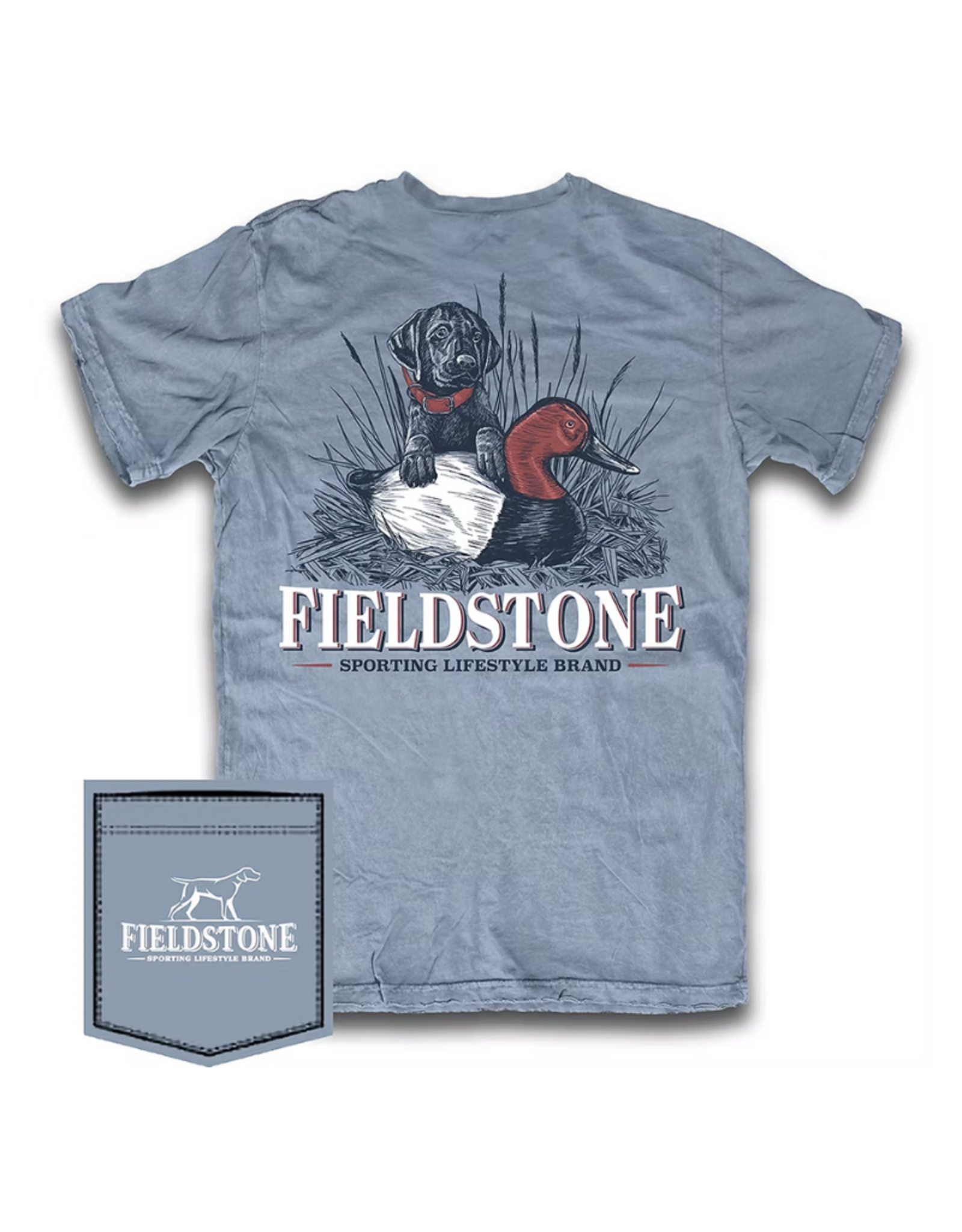 Fieldstone Youth SS Tee Decoy Pup, Saltwater