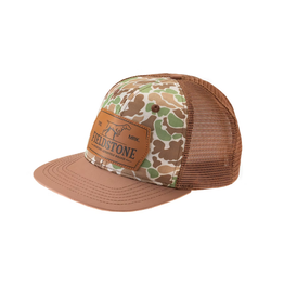 Fieldstone Youth Old School Brown Bill Hat, Camo
