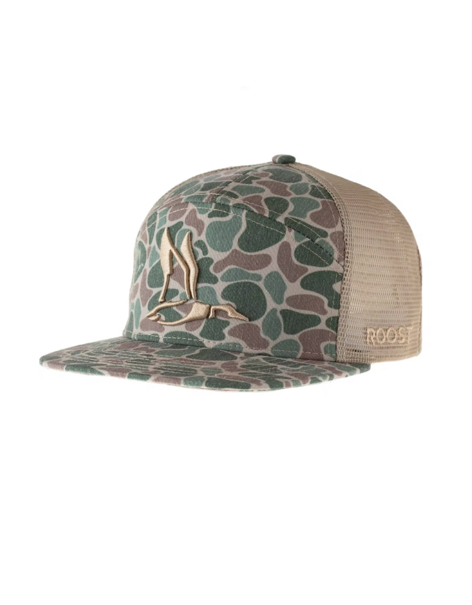 Fieldstone Youth Roost 7 Panel 3D Puff Duck Logo Camo Hat