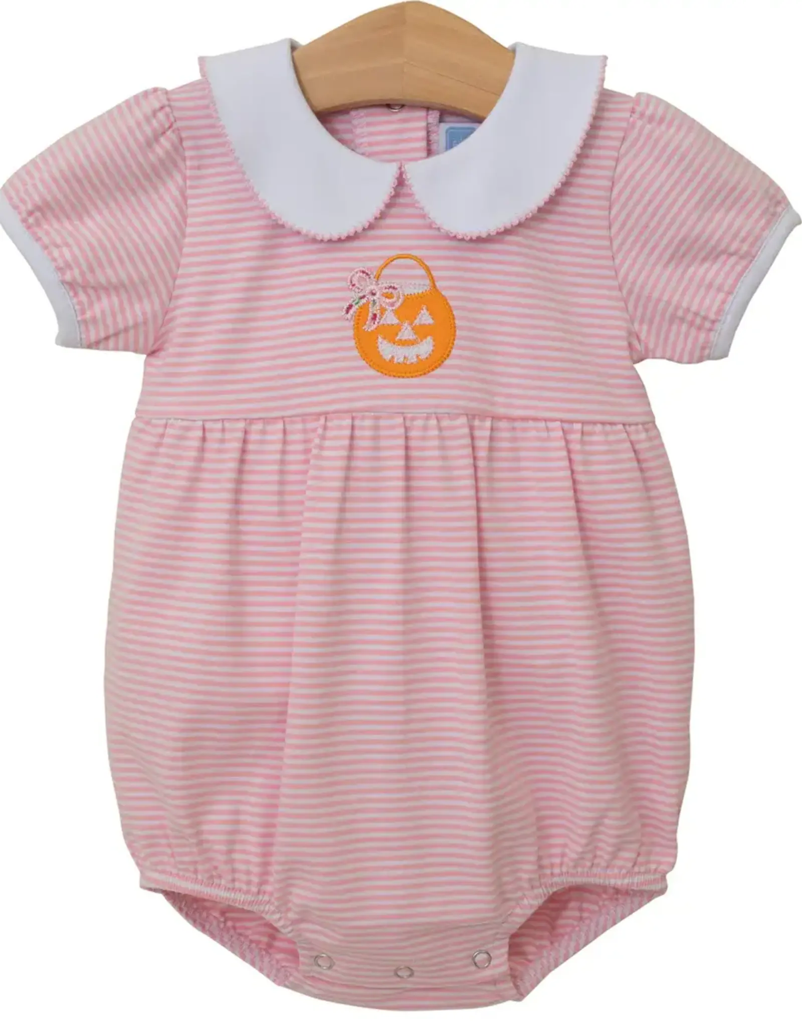 Trotter Street Kids Jack O'Lantern Bubble - Pink Stripe
