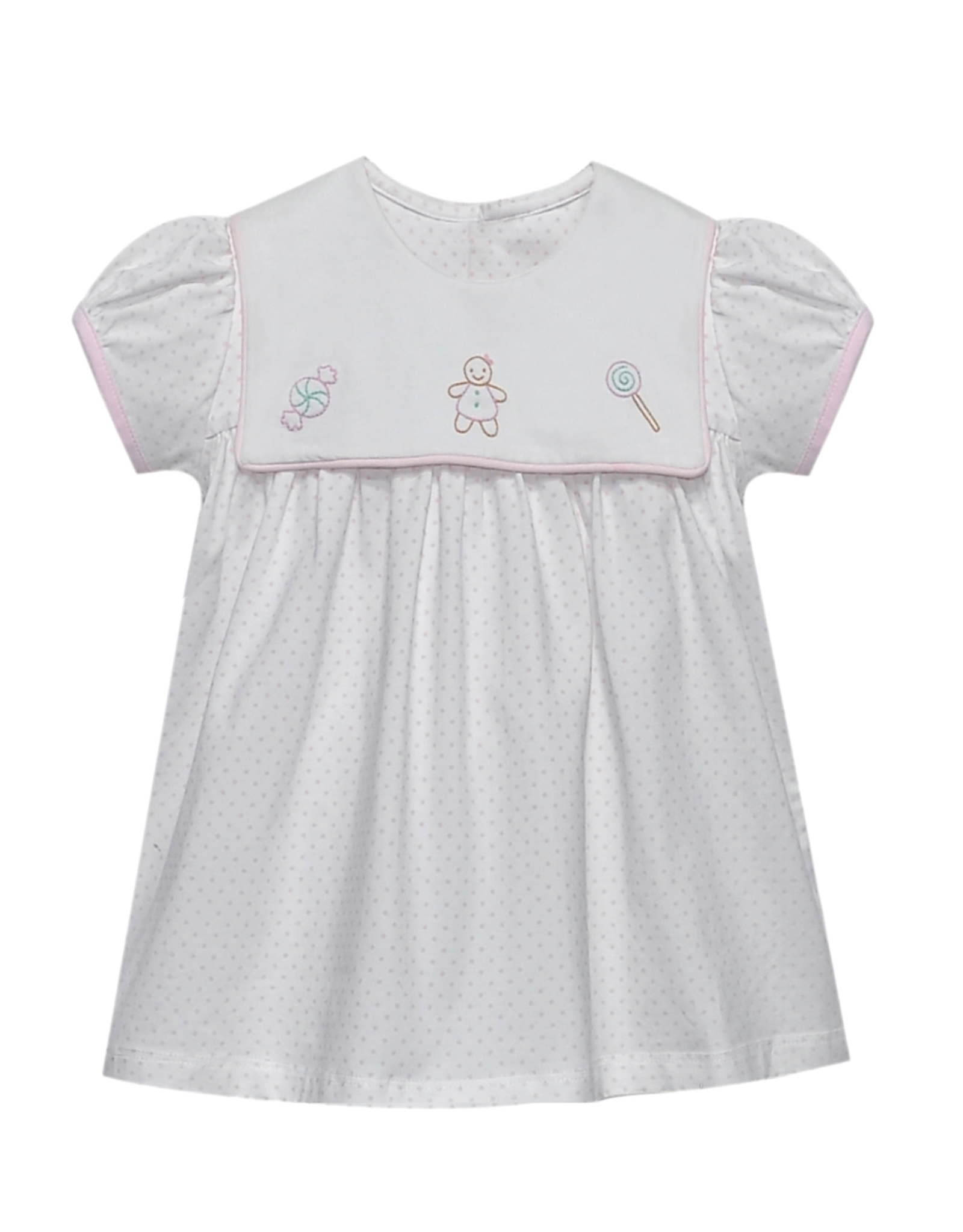 Baby Sen Pink Rowan Dress, Gingerbread