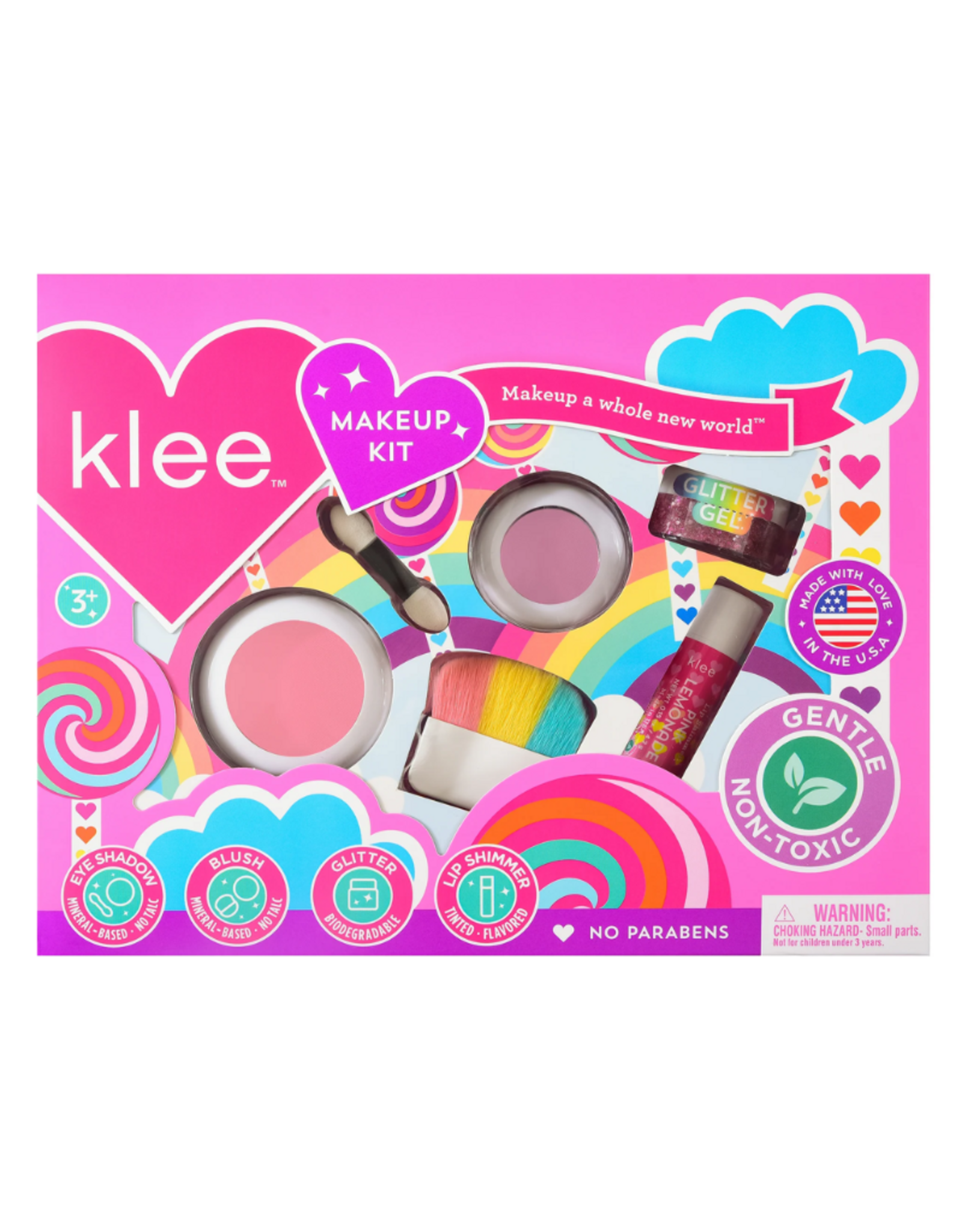 Klee Breezy Does It, Pinwheel Love 4-pc Makeup Set