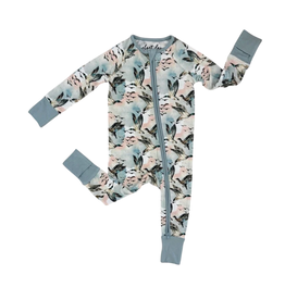 Velvet Fawn Bamboo Zipper Pajama, Mallard Sky