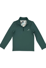 Velvet Fawn Beau Quarter Zip, Mallard Green