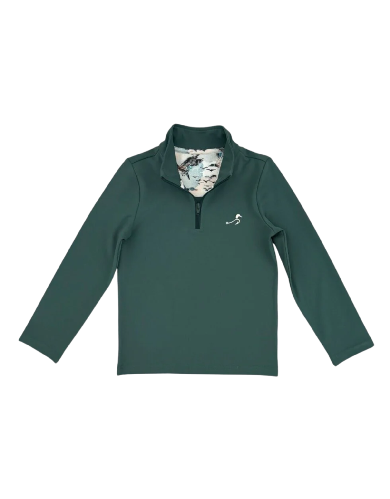 Velvet Fawn Beau Quarter Zip, Mallard Green