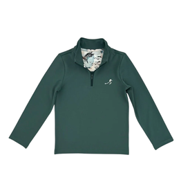 Velvet Fawn Beau Quarter Zip, Mallard Green