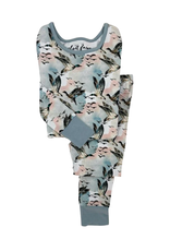 Velvet Fawn Bamboo Pajama Set, Mallard Sky