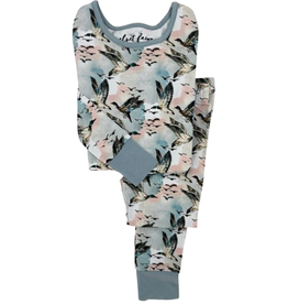 Velvet Fawn Bamboo Pajama Set, Mallard Sky