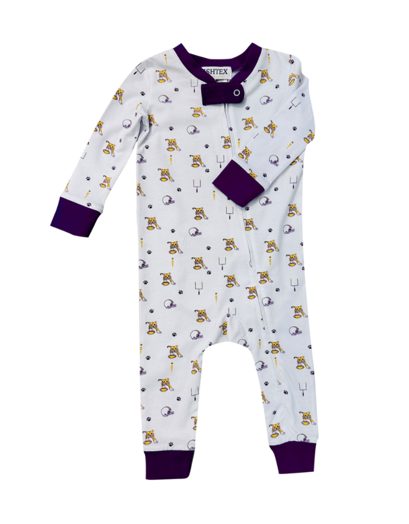 Ishtex Tiger Football Print Zip PJ