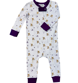 Ishtex Tiger Football Print Zip PJ