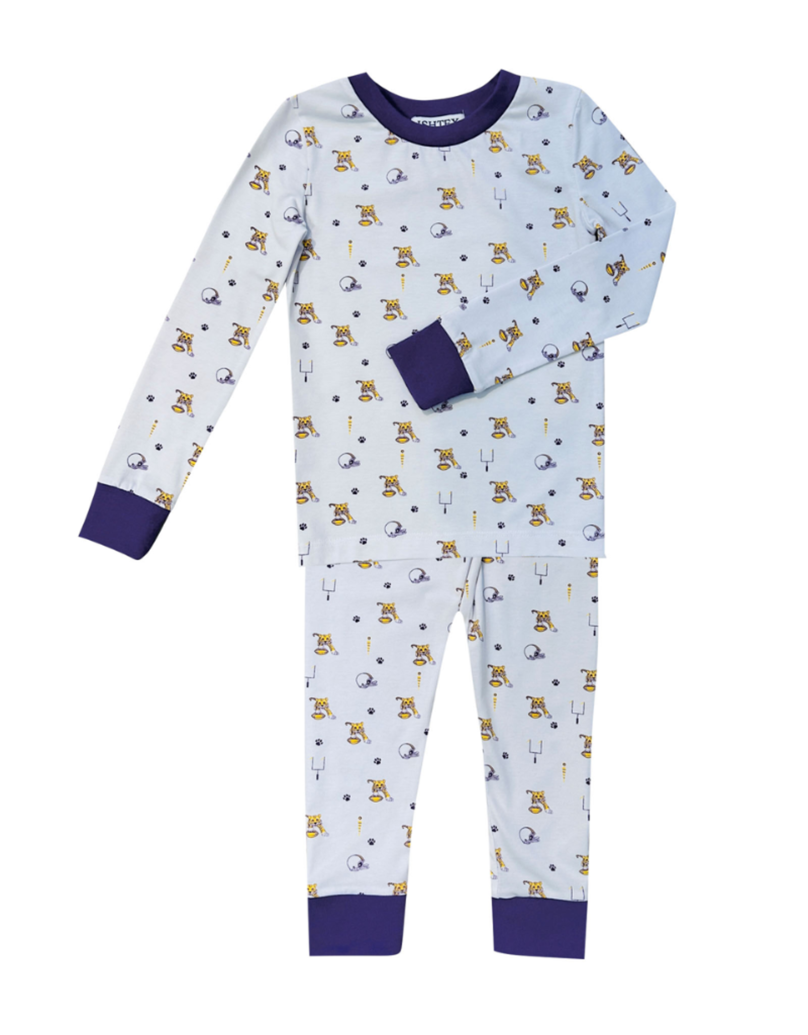 Ishtex Tiger Football Print PJ Set