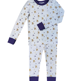 Ishtex Tiger Football Print PJ Set