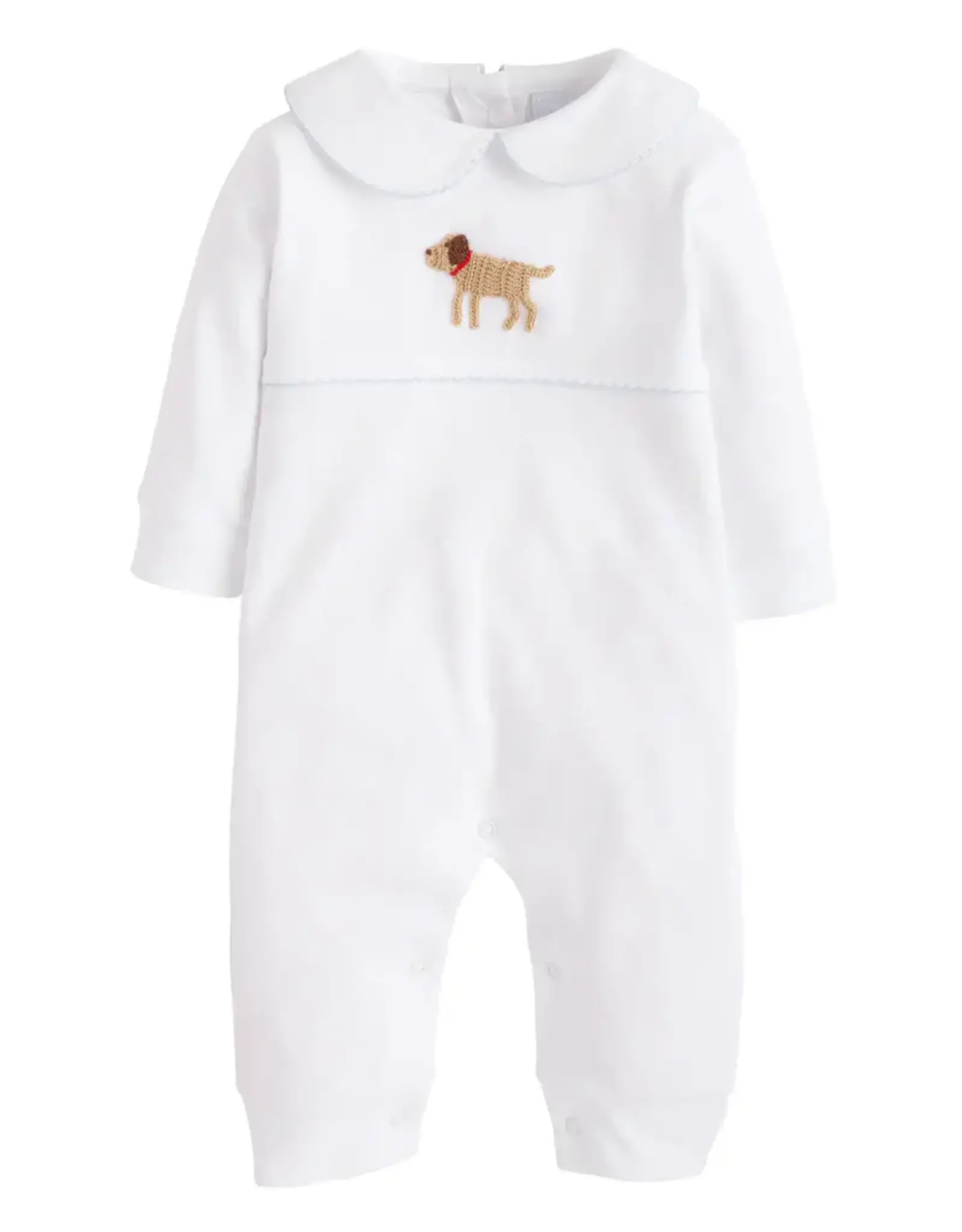 Little English Blue Lab Crochet Playsuit