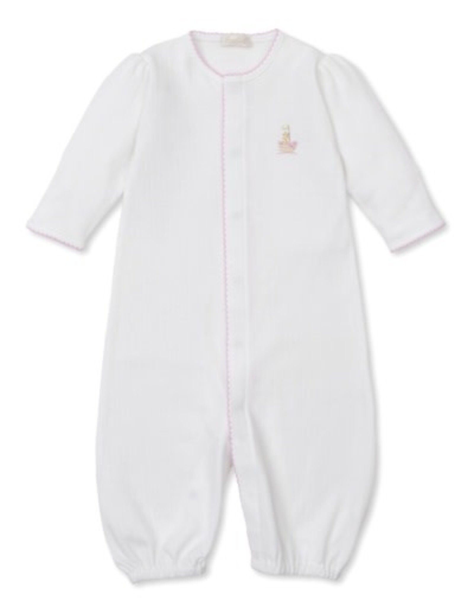 Kissy Kissy Premier Noah's Ark Pink Emb Conv Gown NB