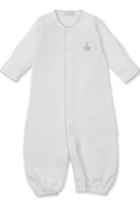 Kissy Kissy Premier Noah's Ark Blue Emb Conv Gown NB