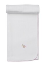 Kissy Kissy Premier Noah's Art Pink Emb Blanket