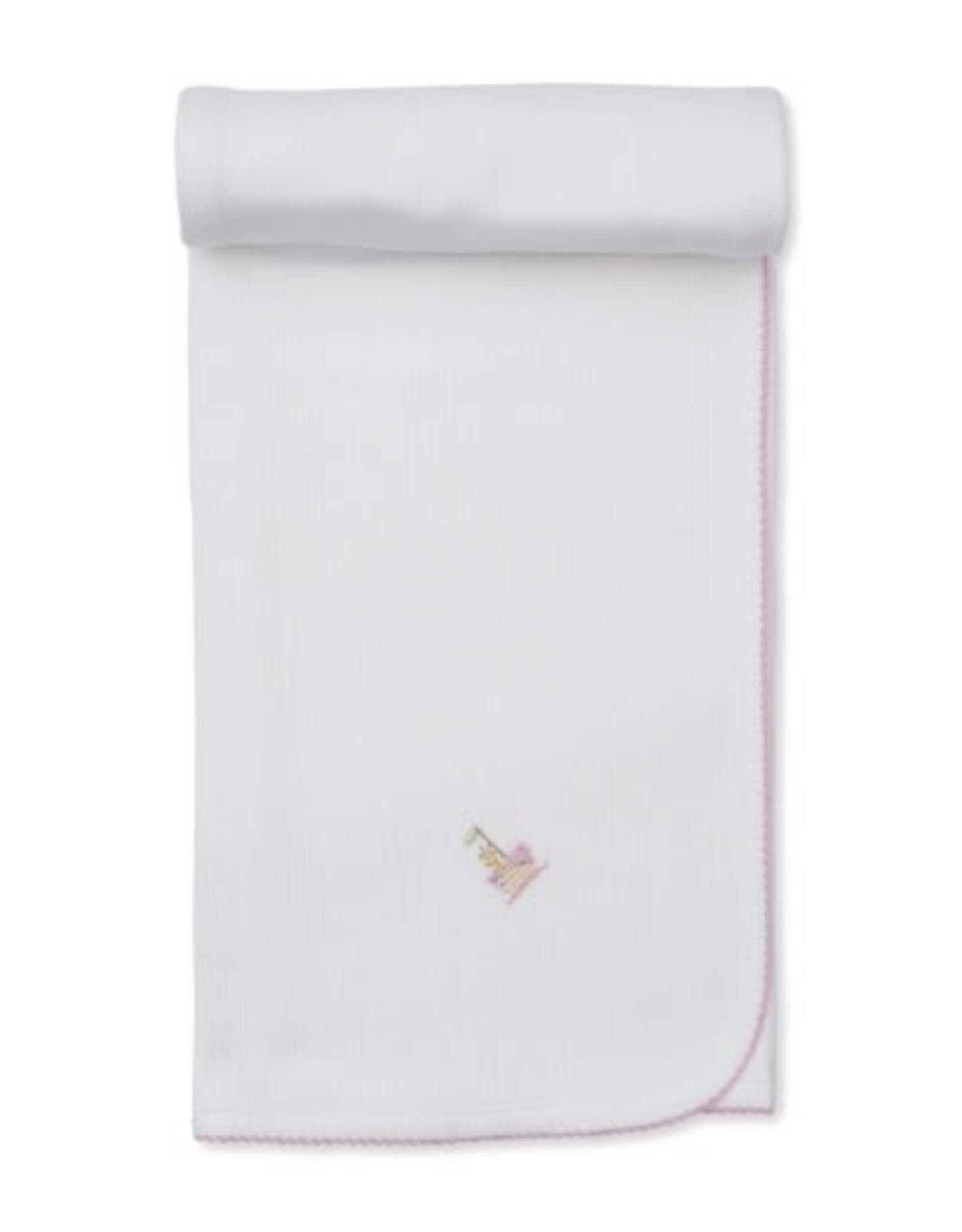 Kissy Kissy Premier Noah's Art Pink Emb Blanket