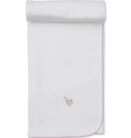 Kissy Kissy Premier Noah's Art Pink Emb Blanket