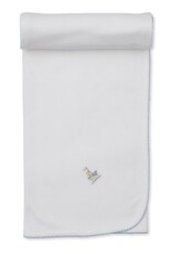 Kissy Kissy Premier Noah's Art Blue Emb Blanket