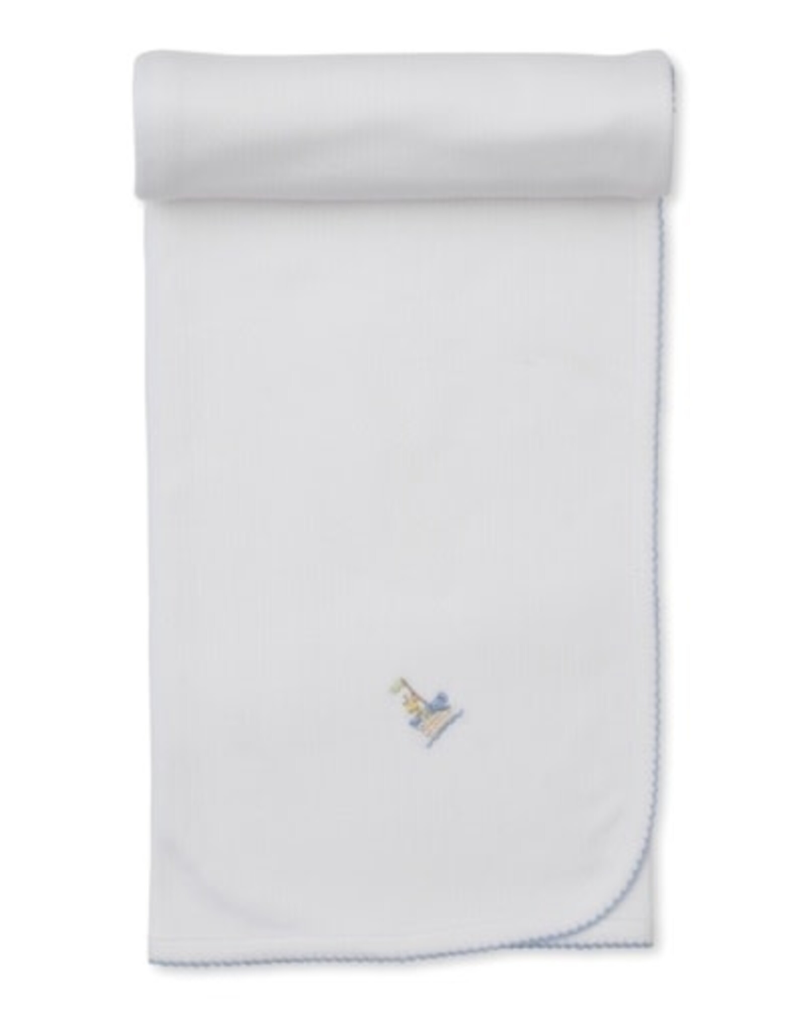 Kissy Kissy Premier Noah's Art Blue Emb Blanket