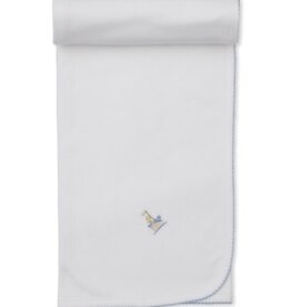 Kissy Kissy Premier Noah's Art Blue Emb Blanket