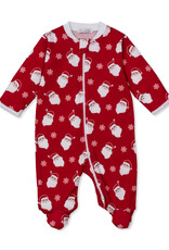 Kissy Kissy Smiling Santa Zip Footie