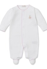 Kissy Kissy Premier Noah's Ark Pink Emb Footie