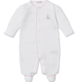 Kissy Kissy Premier Noah's Ark Pink Emb Footie