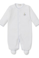 Kissy Kissy Premier Noah's Ark Blue Emb Footie