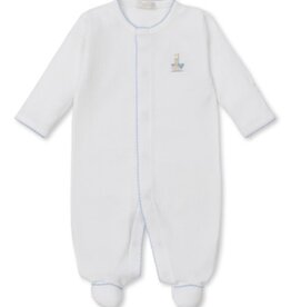 Kissy Kissy Premier Noah's Ark Blue Emb Footie