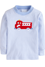 Little English Applique T-Shirt, Fire Truck
