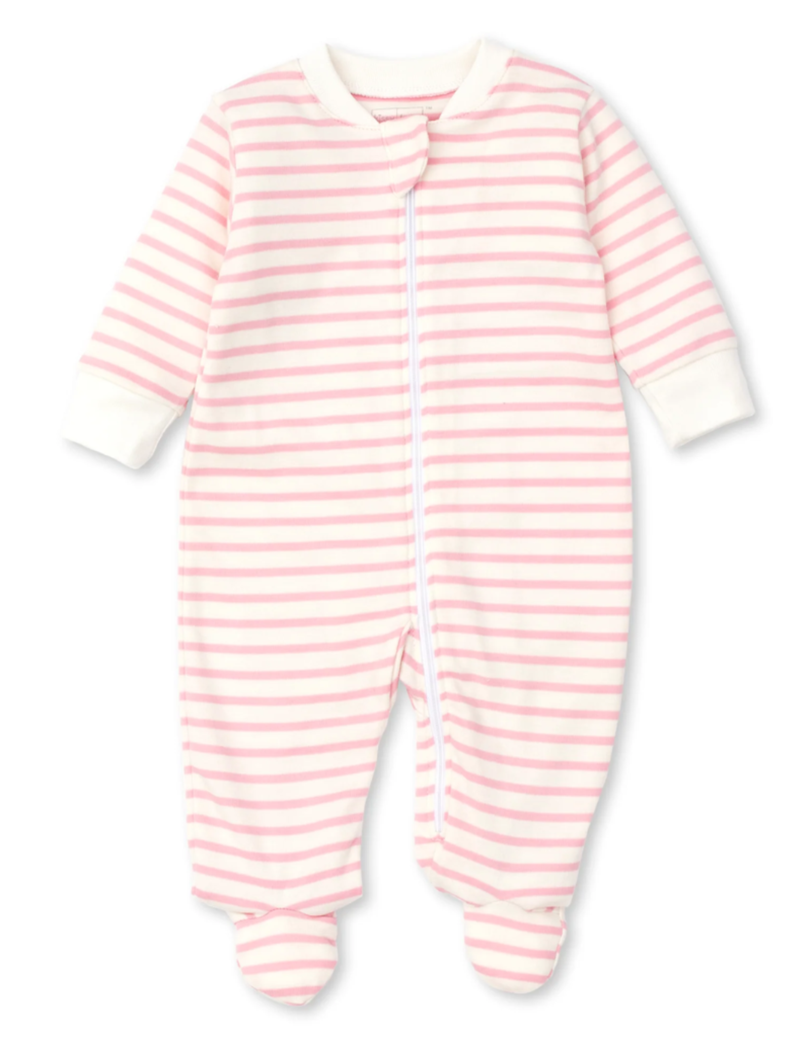 Kissy Kissy Pink Basic Stripe Footie
