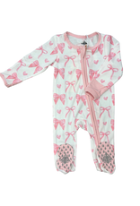 Belle Cher Bows Bamboo Zip PJs