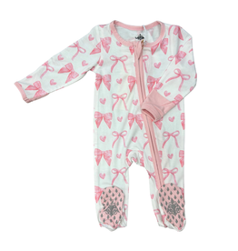 Belle Cher Bows Bamboo Zip PJs