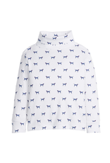 Little English Printed Turtleneck, Navy Labs