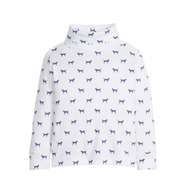 Little English Printed Turtleneck, Navy Labs