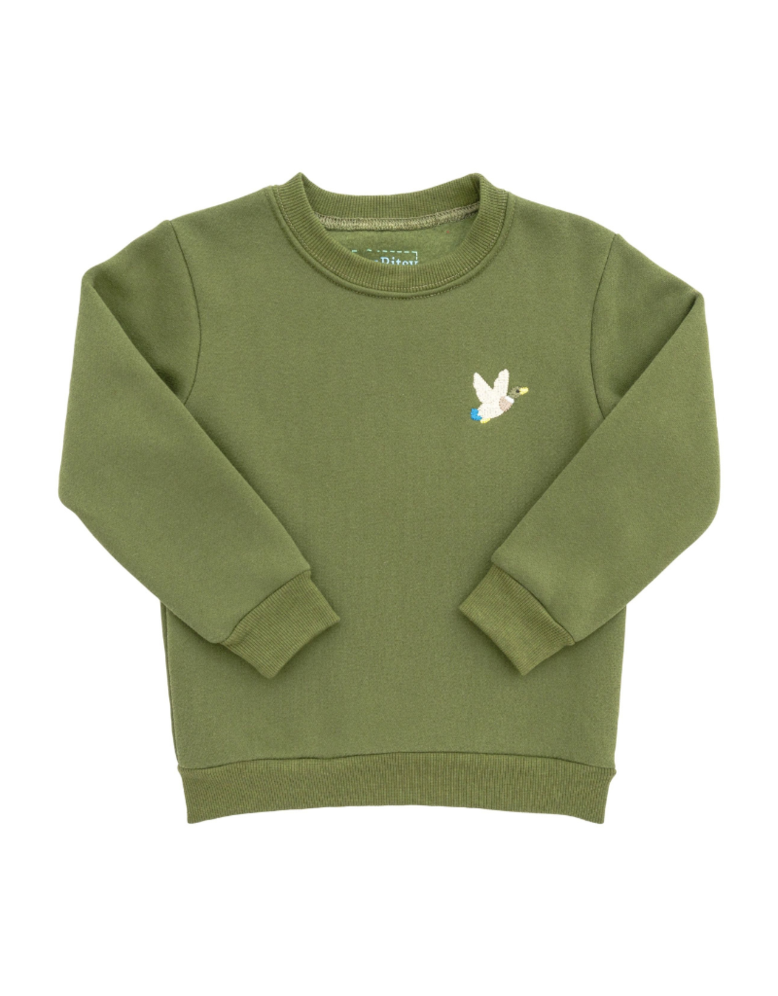 Itsy Bitsy Hunter Green Mallard Pullover